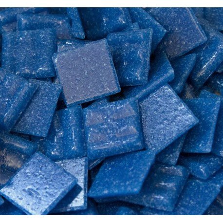 Verre Mosaique - glass mosaic -Glasmosaik-glasmozaïek-Glasmozaiek 20mm Donkerturkoois - mosaicshop