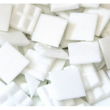 Verre Mosaique - glass mosaic -Glasmosaik-glasmozaïek-Glasmozaiek 20mm Mat Wit - mosaicshop