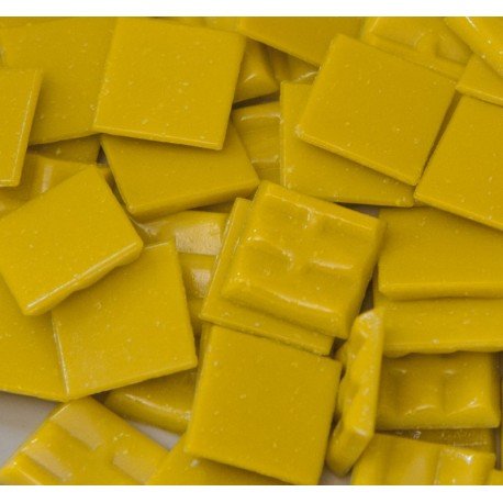Verre Mosaique - glass mosaic -Glasmosaik-glasmozaïek-Glasmozaiek 20mm Zonnegeel - mosaicshop