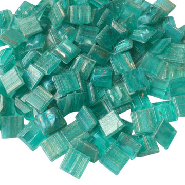 Verre Mosaique - glass mosaic -Glasmosaik-glasmozaïek-Glasmozaiek met Goud Dooradert 10mm Nijlblauw - mosaicshop