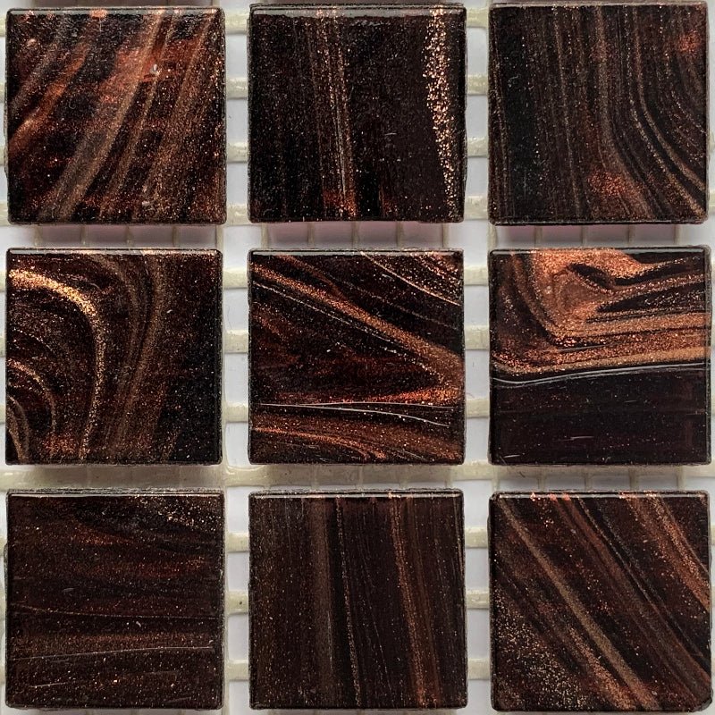 Verre Mosaique - glass mosaic -Glasmosaik-glasmozaïek-Glasmozaiek met Goud Dooradert 20mm Fluweel - mosaicshop