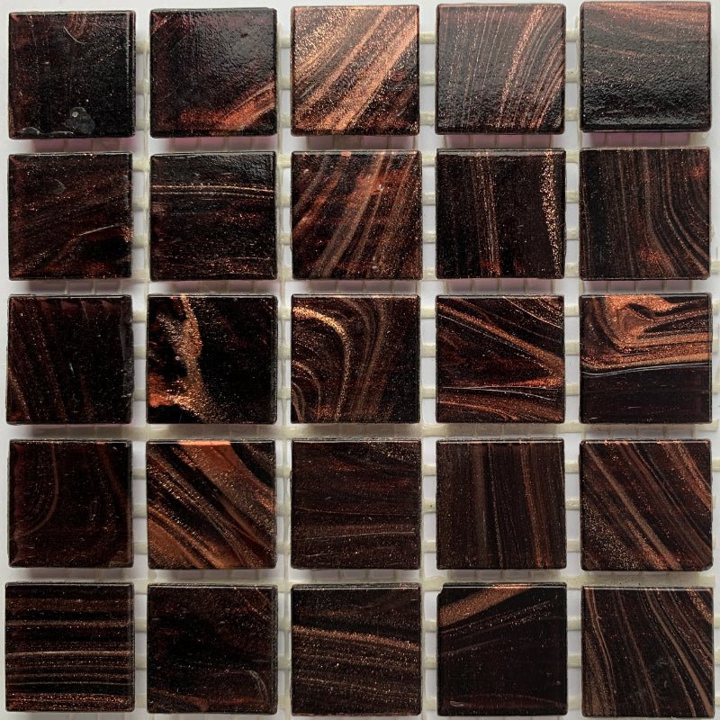 Verre Mosaique - glass mosaic -Glasmosaik-glasmozaïek-Glasmozaiek met Goud Dooradert 20mm Fluweel - mosaicshop