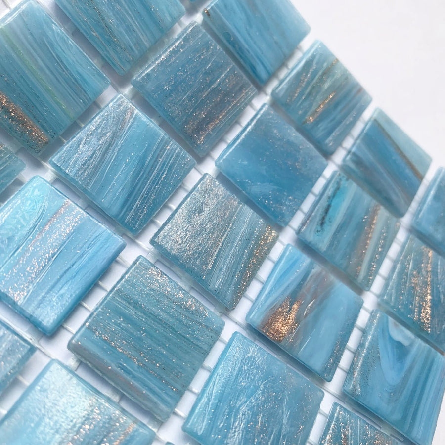 Verre Mosaique - glass mosaic -Glasmosaik-glasmozaïek-Glasmozaiek met Goud Dooradert 20mm Gouden Wolk - mosaicshop