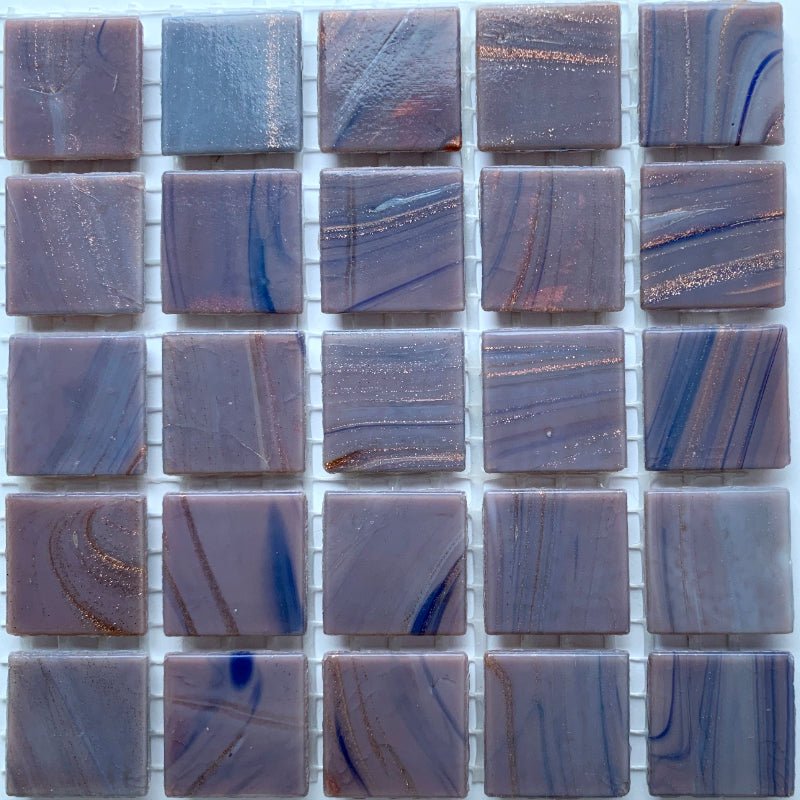 Verre Mosaique - glass mosaic -Glasmosaik-glasmozaïek-Glasmozaiek met Goud Dooradert 20mm Ultraviolet - mosaicshop