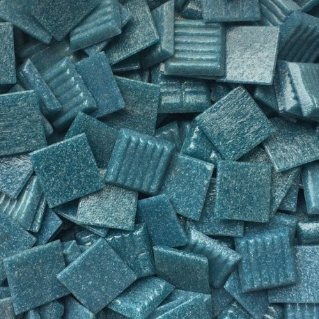 Verre Mosaique - glass mosaic -Glasmosaik-glasmozaïek-Glasmozaiek Murano 20mm Duifblauw - mosaicshop