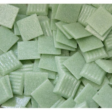 Verre Mosaique - glass mosaic -Glasmosaik-glasmozaïek-Glasmozaiek Murano 20mm Lichtgroen - mosaicshop