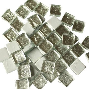 Verre Mosaique - glass mosaic -Glasmosaik-glasmozaïek-Glasmozaiek Spiegel 10mm Zilver - mosaicshop