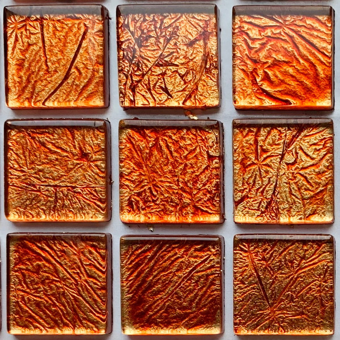 Verre Mosaique - glass mosaic -Glasmosaik-glasmozaïek-Glasmozaiek Spiegel 20mm Amber - mosaicshop