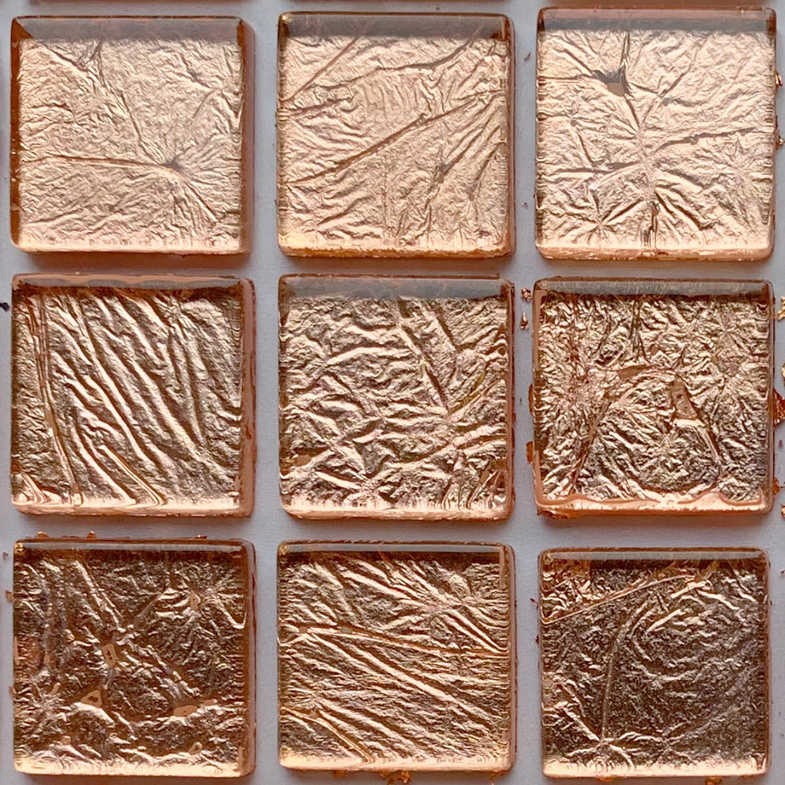 Verre Mosaique - glass mosaic -Glasmosaik-glasmozaïek-Glasmozaiek Spiegel 20mm Champagne - mosaicshop