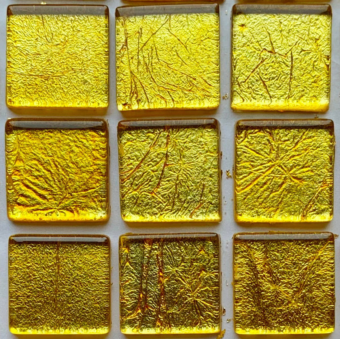 Verre Mosaique - glass mosaic -Glasmosaik-glasmozaïek-Glasmozaiek Spiegel 20mm Goud - mosaicshop