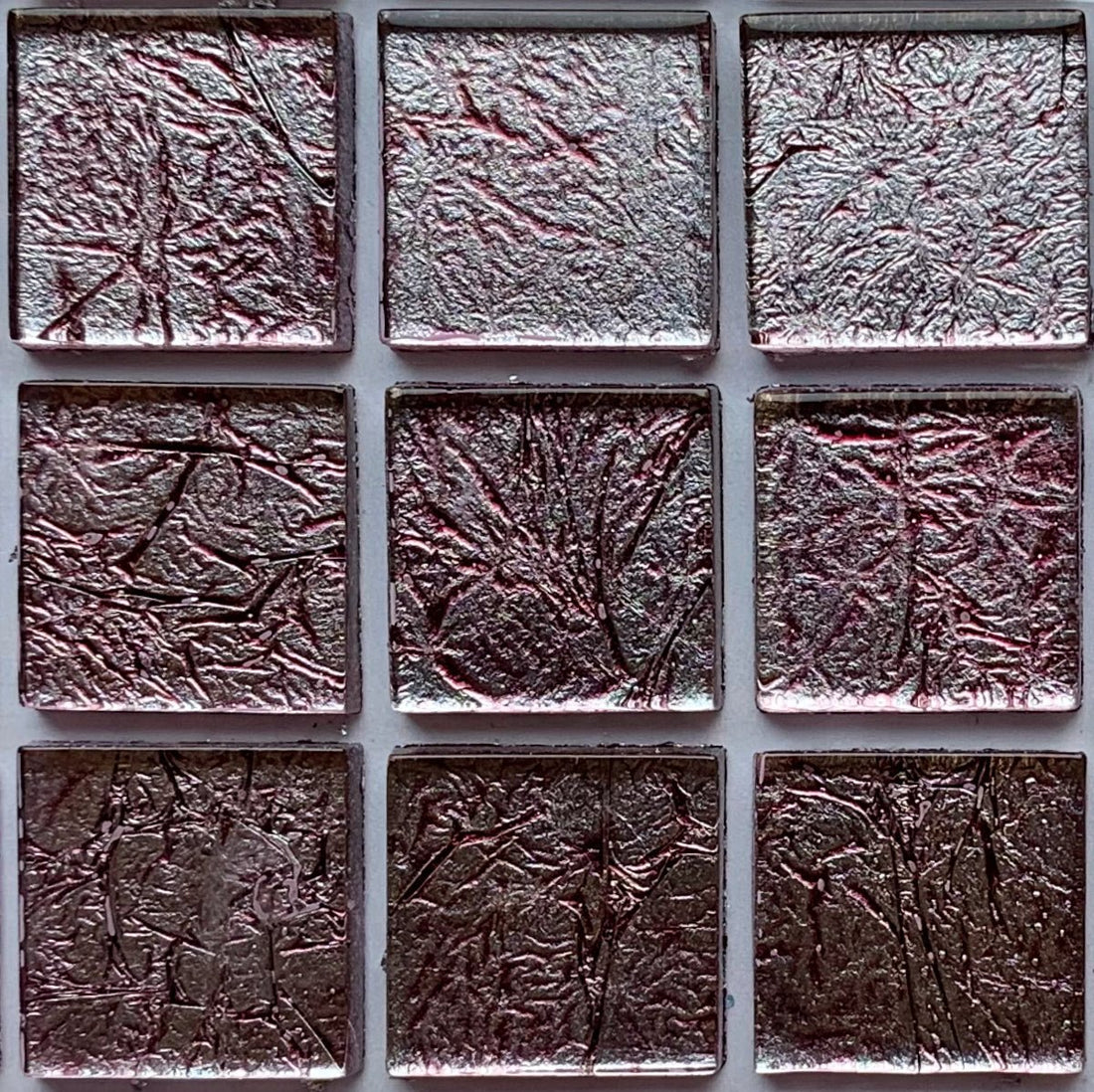 Verre Mosaique - glass mosaic -Glasmosaik-glasmozaïek-Glasmozaiek Spiegel 20mm Granaat - mosaicshop