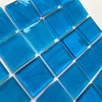 Verre Mosaique - glass mosaic -Glasmosaik-glasmozaïek-Glasmozaiek Tiffany Glacier 20mm Blauw - mosaicshop