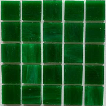 Verre Mosaique - glass mosaic -Glasmosaik-glasmozaïek-Glasmozaiek Tiffany Glacier 20mm Donkergroen - mosaicshop