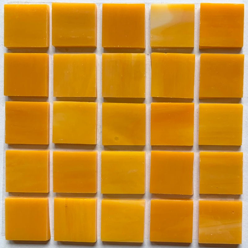Verre Mosaique - glass mosaic -Glasmosaik-glasmozaïek-Glasmozaiek Tiffany Glacier 20mm Mango - mosaicshop
