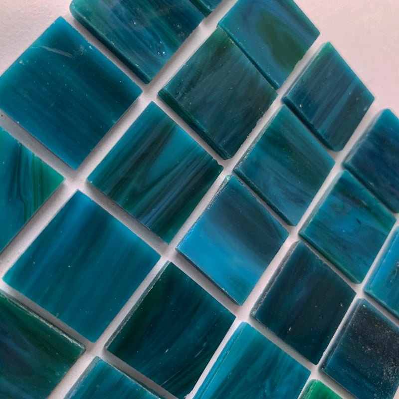 Verre Mosaique - glass mosaic -Glasmosaik-glasmozaïek-Glasmozaiek Tiffany Glacier 20mm Waverider - mosaicshop