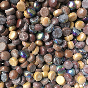 Verre Mosaique - glass mosaic -Glasmosaik-glasmozaïek-Glasnopjes 12mm Chocolademix - mosaicshop