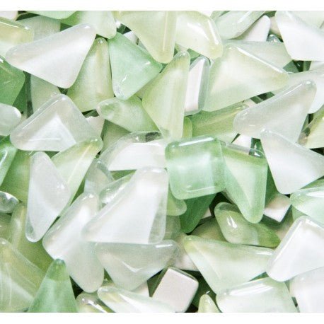 Verre Mosaique - glass mosaic -Glasmosaik-glasmozaïek-Glaspuzzels Lentegroenmix - mosaicshop