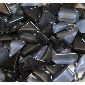 Verre Mosaique - glass mosaic -Glasmosaik-glasmozaïek-Glaspuzzels Zwarte Dahliamix - mosaicshop