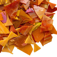 Verre Mosaique - glass mosaic -Glasmosaik-glasmozaïek-Glasscherven Glasscherven Oranjemix - mosaicshop