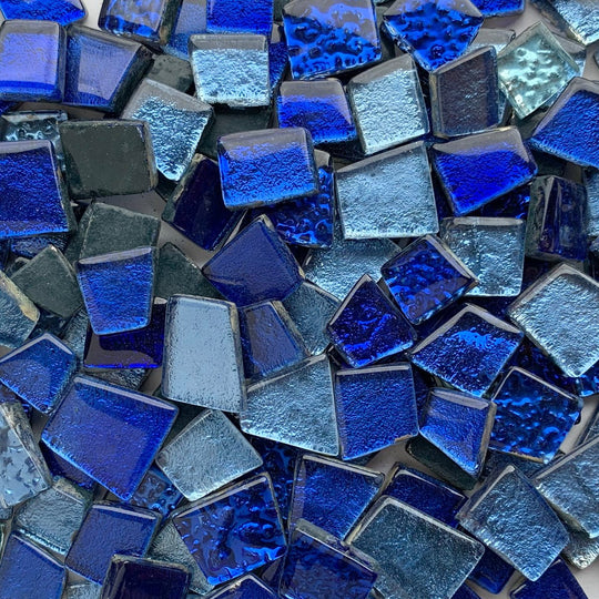 Moonshine Glass  Blue Mix