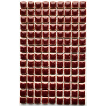 Verre Mosaique - glass mosaic -Glasmosaik-glasmozaïek-Keramiek 10mm Bordeaux - mosaicshop