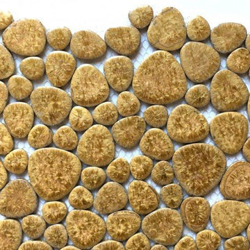 Verre Mosaique - glass mosaic -Glasmosaik-glasmozaïek-Kiezels Gouden Rots - mosaicshop