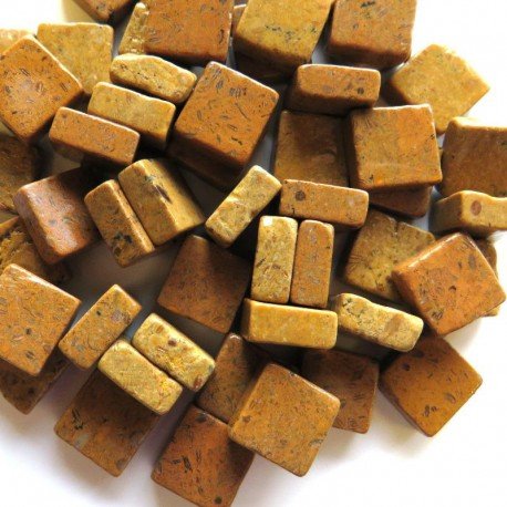 Verre Mosaique - glass mosaic -Glasmosaik-glasmozaïek-Marmer 10mm Jade Goud - mosaicshop