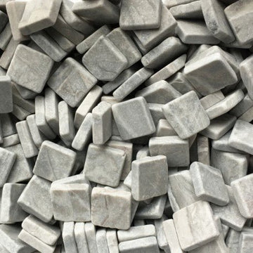 Verre Mosaique - glass mosaic -Glasmosaik-glasmozaïek-Marmer 15mm Azul Gris - mosaicshop