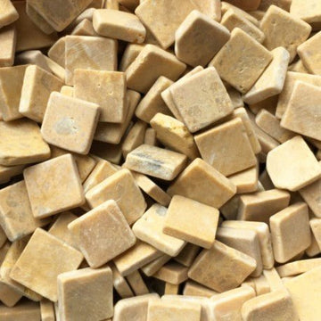 Verre Mosaique - glass mosaic -Glasmosaik-glasmozaïek-Marmer 15mm Giallo Reale - mosaicshop