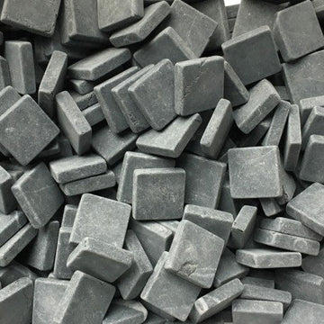 Verre Mosaique - glass mosaic -Glasmosaik-glasmozaïek-Marmer 15mm Nero Marquina - mosaicshop