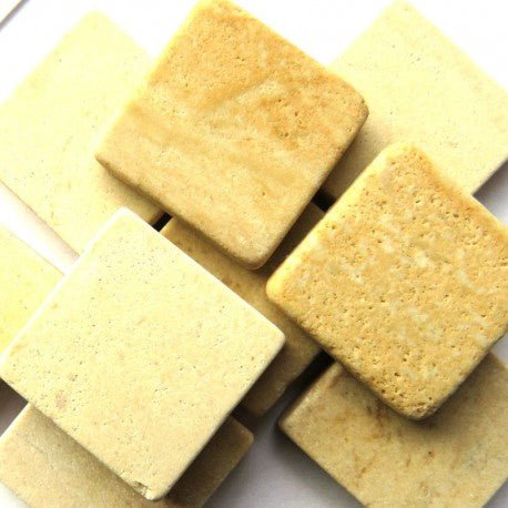 Verre Mosaique - glass mosaic -Glasmosaik-glasmozaïek-Marmer 20mm Giallo Empress - mosaicshop