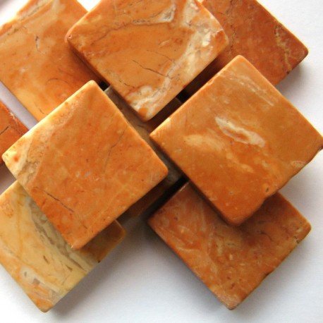 Verre Mosaique - glass mosaic -Glasmosaik-glasmozaïek-Marmer 20mm Oranje Rood - mosaicshop