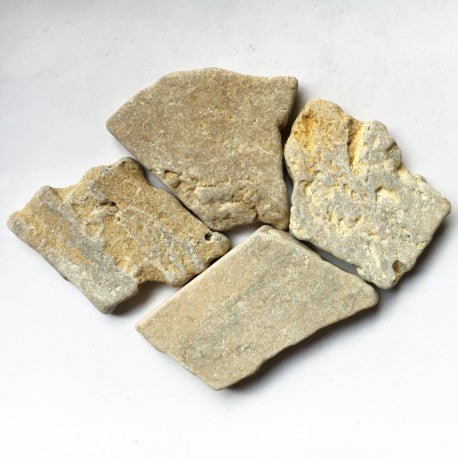 Verre Mosaique - glass mosaic -Glasmosaik-glasmozaïek-Marmer Polygoon Travertin Giallo - mosaicshop