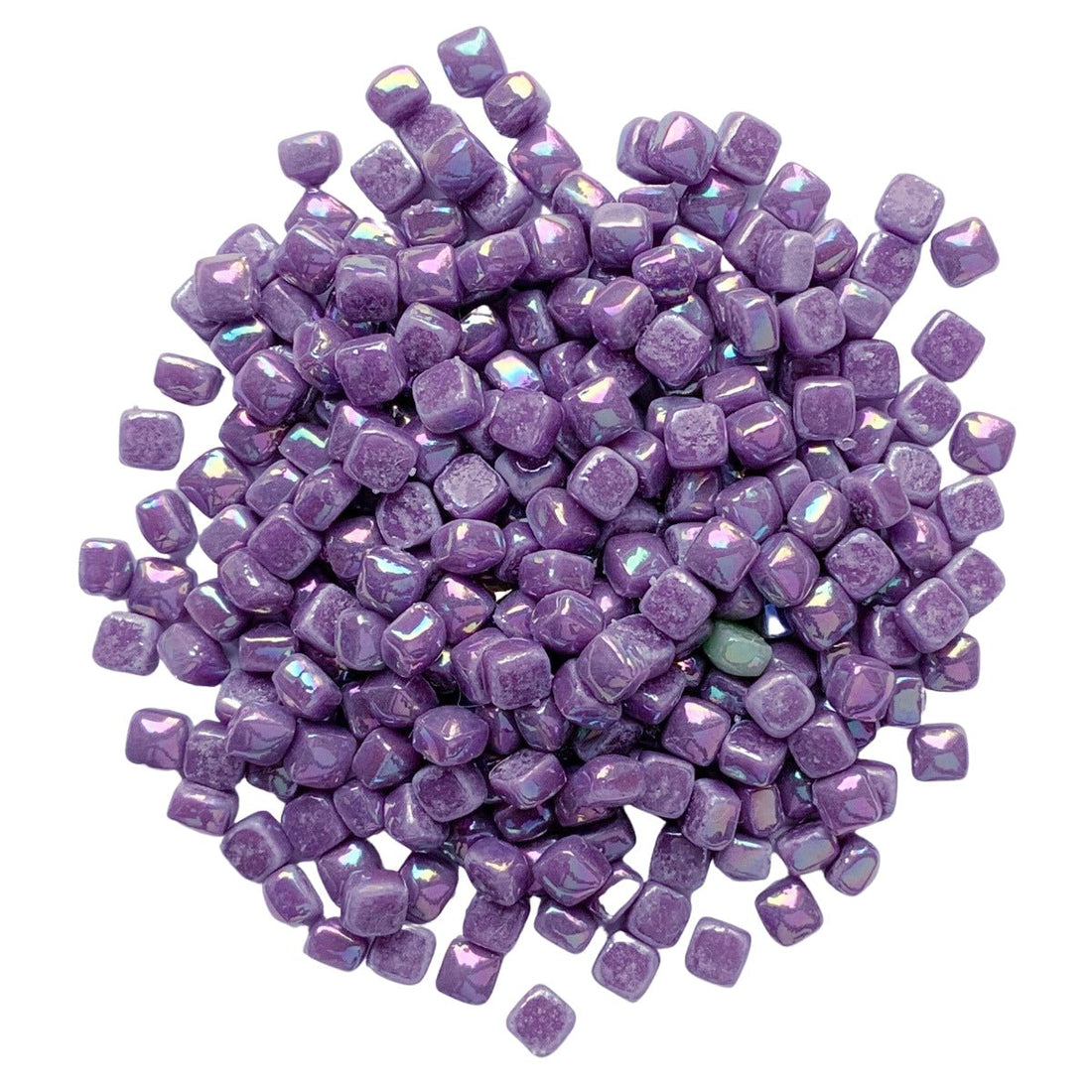 Verre Mosaique - glass mosaic -Glasmosaik-glasmozaïek-Micro Glasmozaiek 4,8mm Parelmoer Magenta - mosaicshop