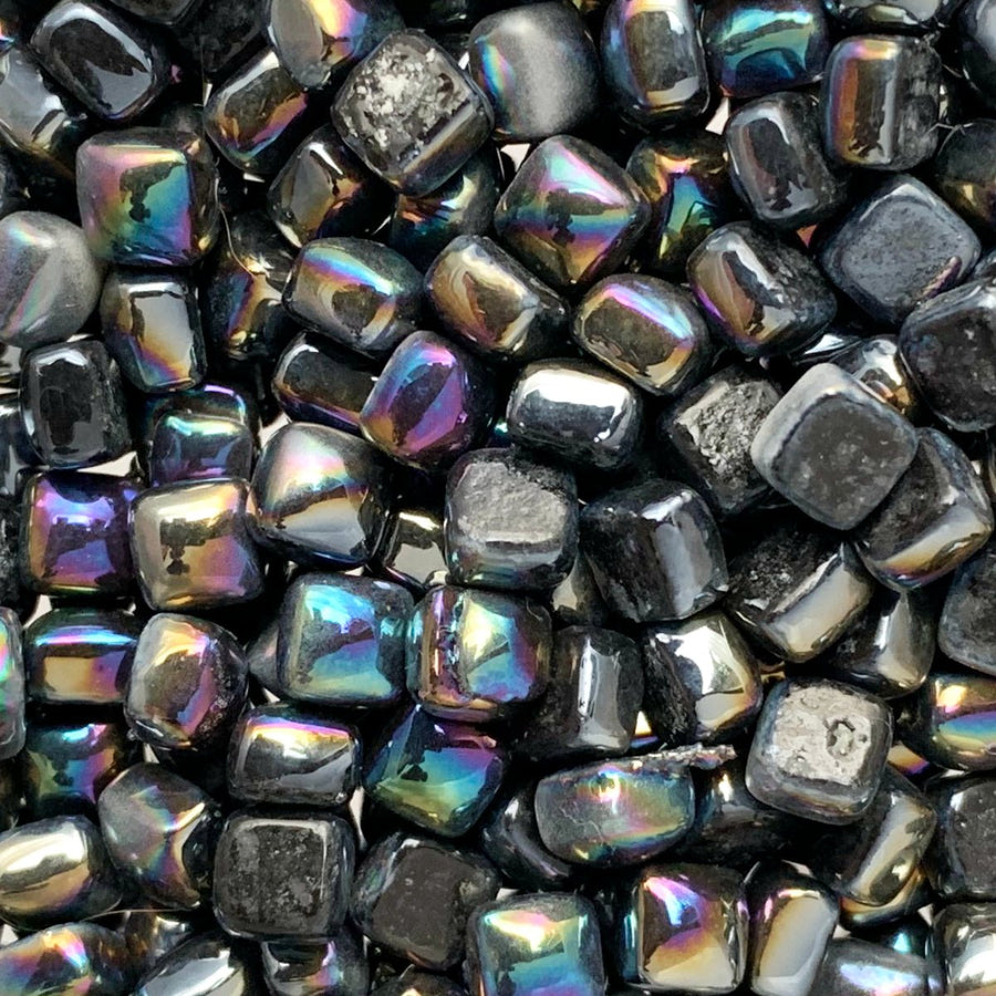 Verre Mosaique - glass mosaic -Glasmosaik-glasmozaïek-Micro Glasmozaiek 4,8mm Parelmoer Zwart - mosaicshop