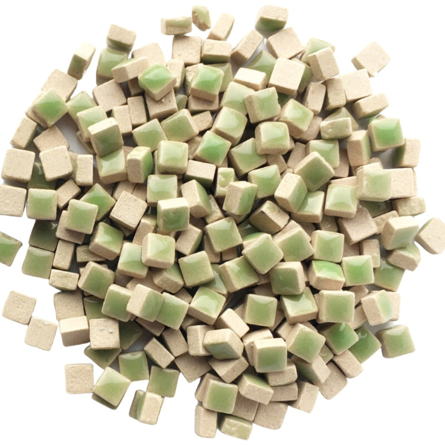 Verre Mosaique - glass mosaic -Glasmosaik-glasmozaïek-Micro Keramiek 5mm Jade - mosaicshop