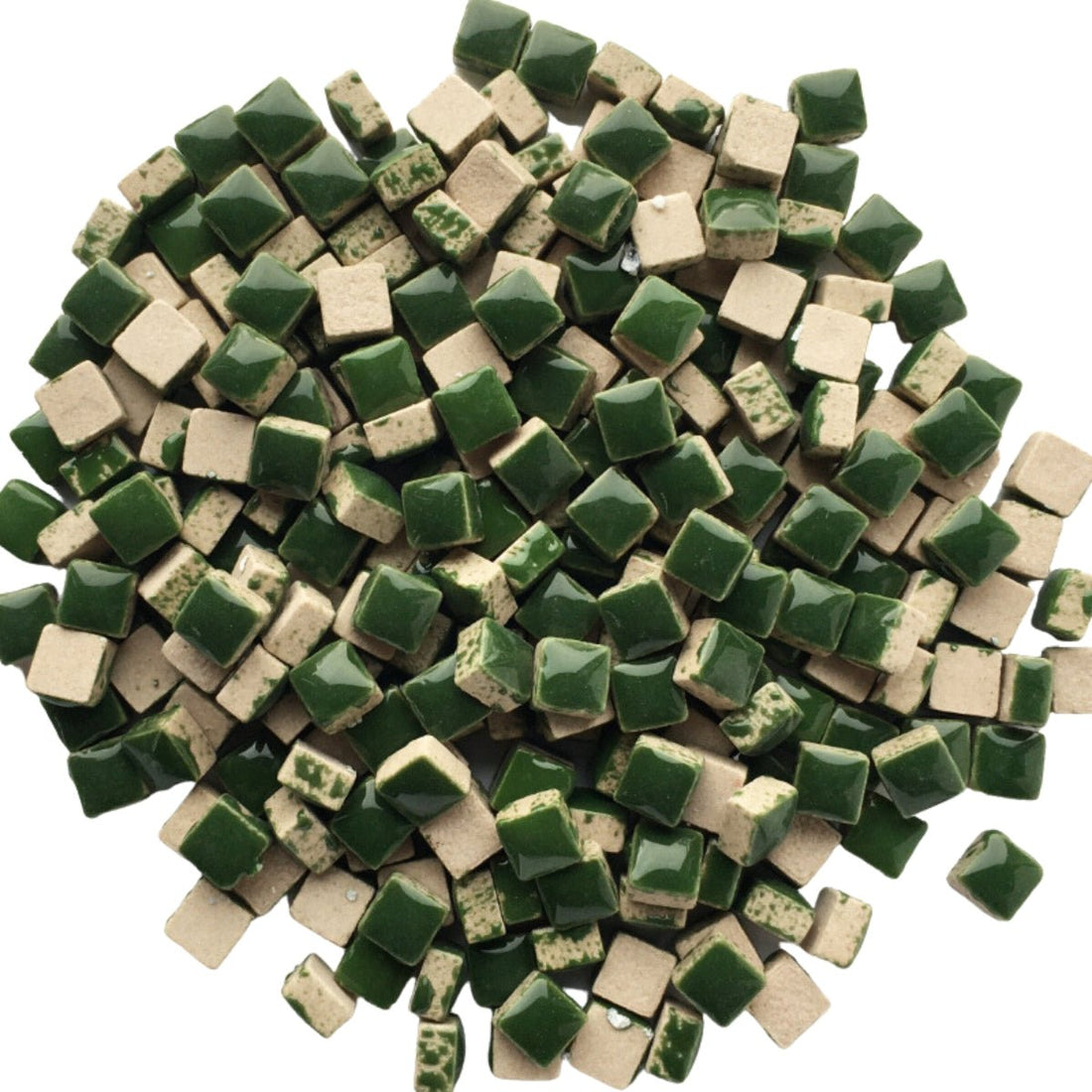 Verre Mosaique - glass mosaic -Glasmosaik-glasmozaïek-Micro Keramiek 5mm Pesto - mosaicshop