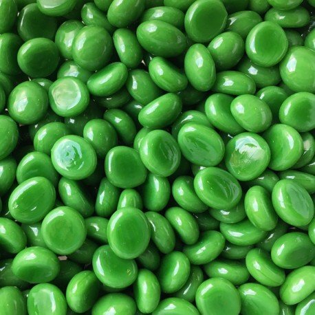 Verre Mosaique - glass mosaic -Glasmosaik-glasmozaïek-Mini Glasdruppels 9-13mm Groen - mosaicshop