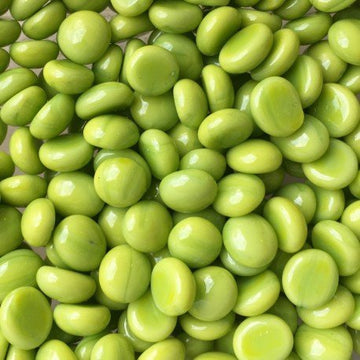 Verre Mosaique - glass mosaic -Glasmosaik-glasmozaïek-Mini Glasdruppels 9-13mm Kiwi - mosaicshop