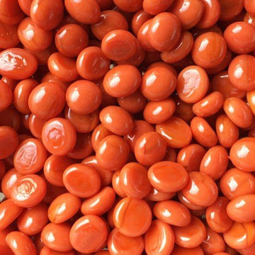 Verre Mosaique - glass mosaic -Glasmosaik-glasmozaïek-Mini Glasdruppels 9-13mm Oranje - mosaicshop