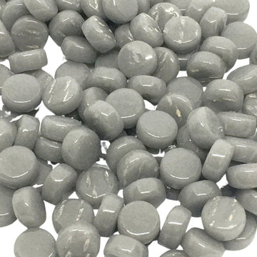Verre Mosaique - glass mosaic -Glasmosaik-glasmozaïek-Mini Rondjes 8mm Diep Grijs - mosaicshop