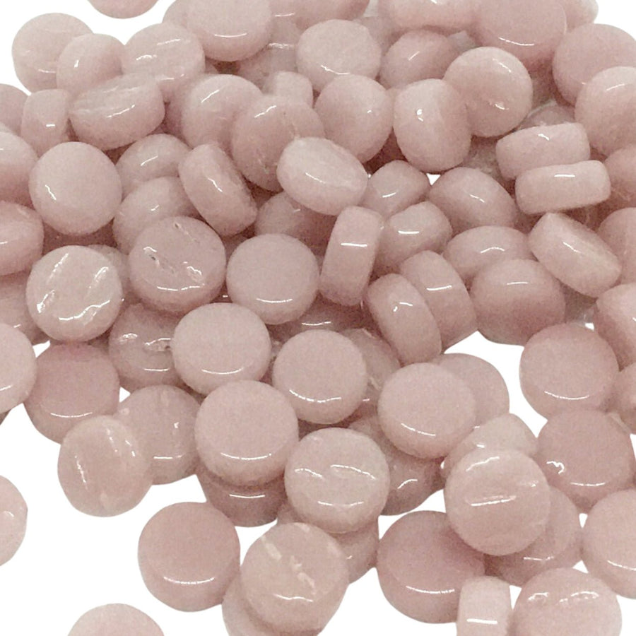 Verre Mosaique - glass mosaic -Glasmosaik-glasmozaïek-Mini Rondjes 8mm Donkerroze - mosaicshop