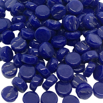 Verre Mosaique - glass mosaic -Glasmosaik-glasmozaïek-Mini Rondjes 8mm Koningsblauw - mosaicshop