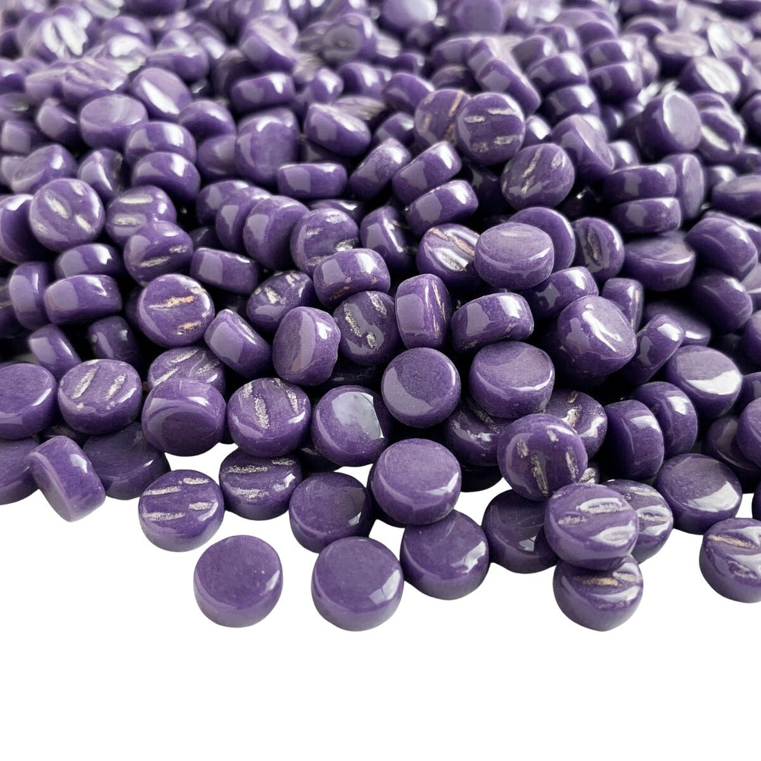 Verre Mosaique - glass mosaic -Glasmosaik-glasmozaïek-Mini Rondjes 8mm Koningspaars - mosaicshop