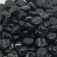 Verre Mosaique - glass mosaic -Glasmosaik-glasmozaïek-Mini Rondjes 8mm Opaalzwart - mosaicshop