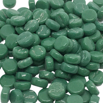 Verre Mosaique - glass mosaic -Glasmosaik-glasmozaïek-Mini Rondjes 8mm Spargroen - mosaicshop