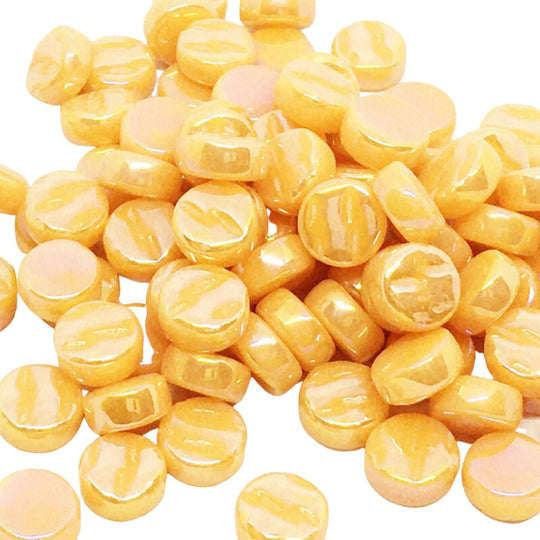 Mini-Runden Perle 8mm Opal Orange