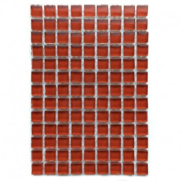 Verre Mosaique - glass mosaic -Glasmosaik-glasmozaïek-Murrini 10mm Bordeauxrood - mosaicshop