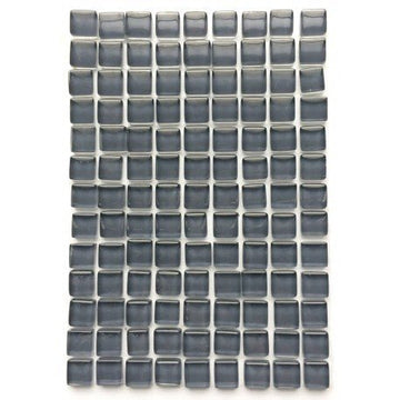 Verre Mosaique - glass mosaic -Glasmosaik-glasmozaïek-Murrini 10mm Donkergrijs - mosaicshop