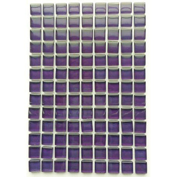 Verre Mosaique - glass mosaic -Glasmosaik-glasmozaïek-Murrini 10mm Donkermauve - mosaicshop